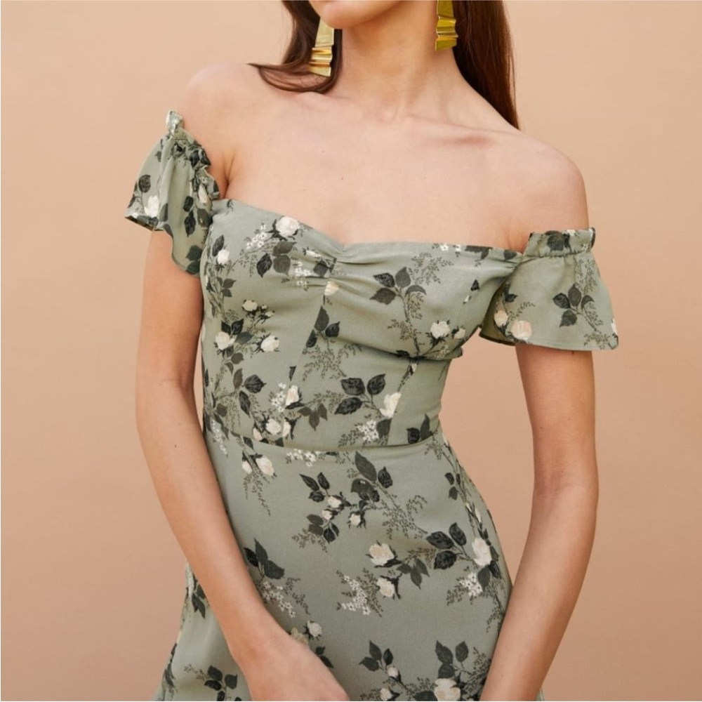 Reformation Butterfly Dress - Verde